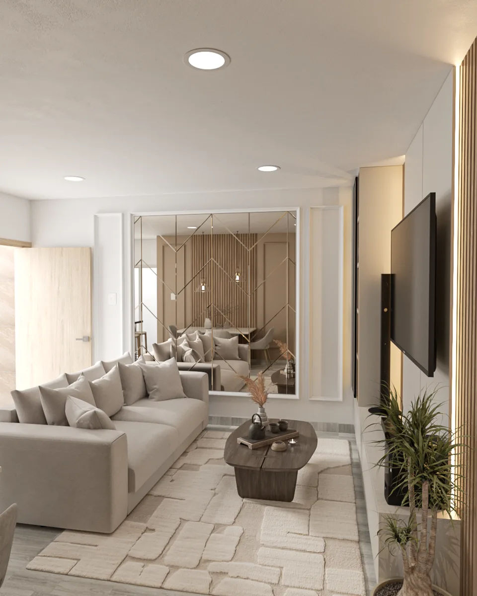 Sala residencial diseñada por D&S Alternativa